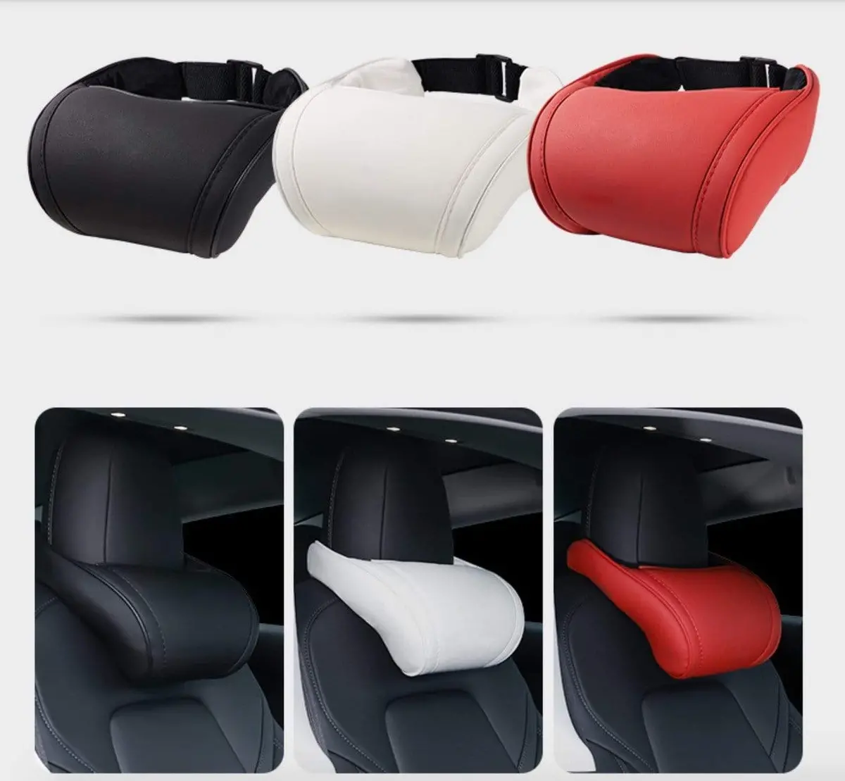 Tesla Headrest Neck Pillow Cushions Pair For Tesla Model S 3 X Y 5