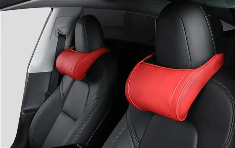 Tesla Headrest Neck Pillow Cushions Pair For Tesla Model S 3 X Y 6