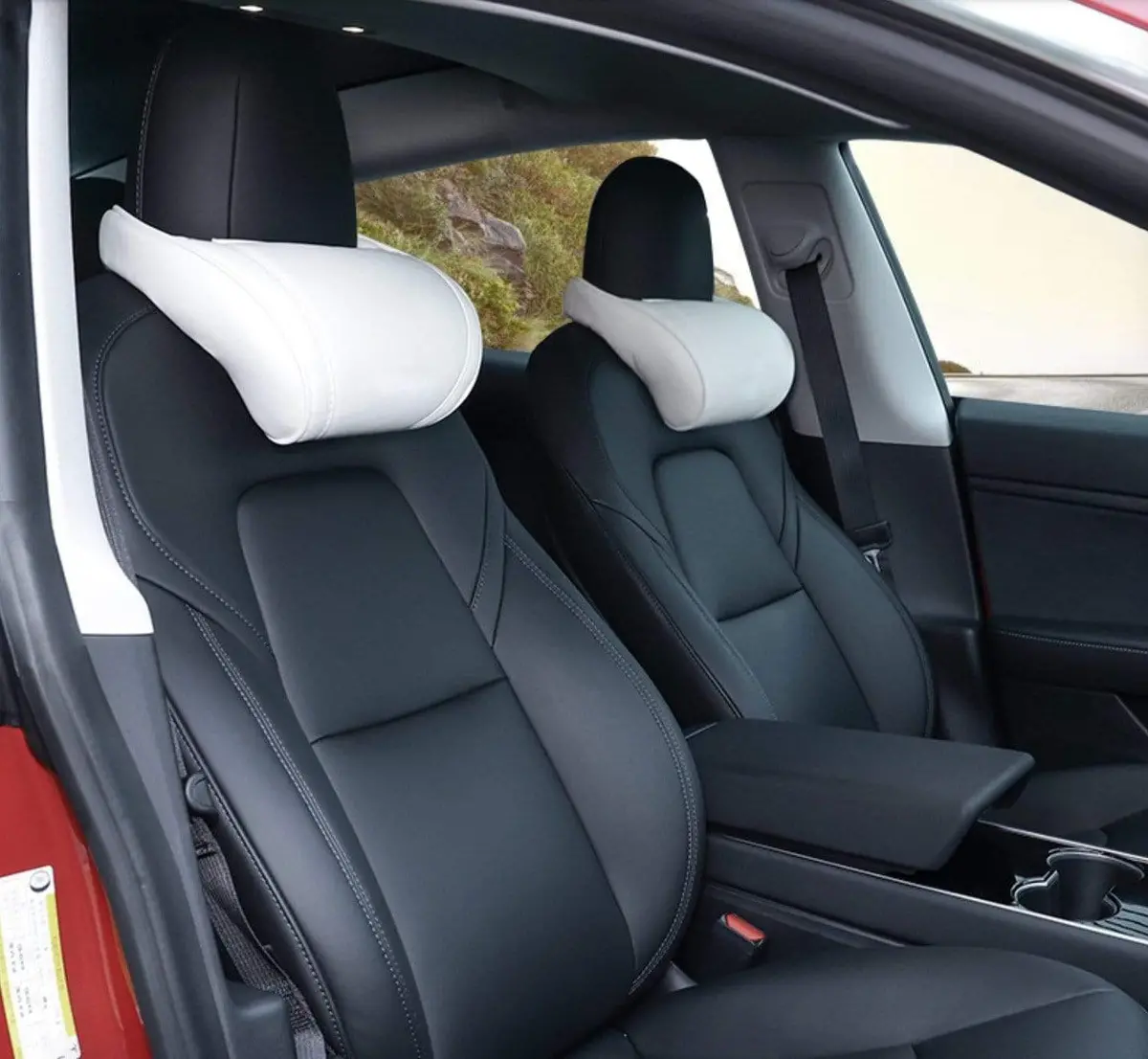 Tesla Headrest Neck Pillow Cushions Pair For Tesla Model S 3 X Y 4