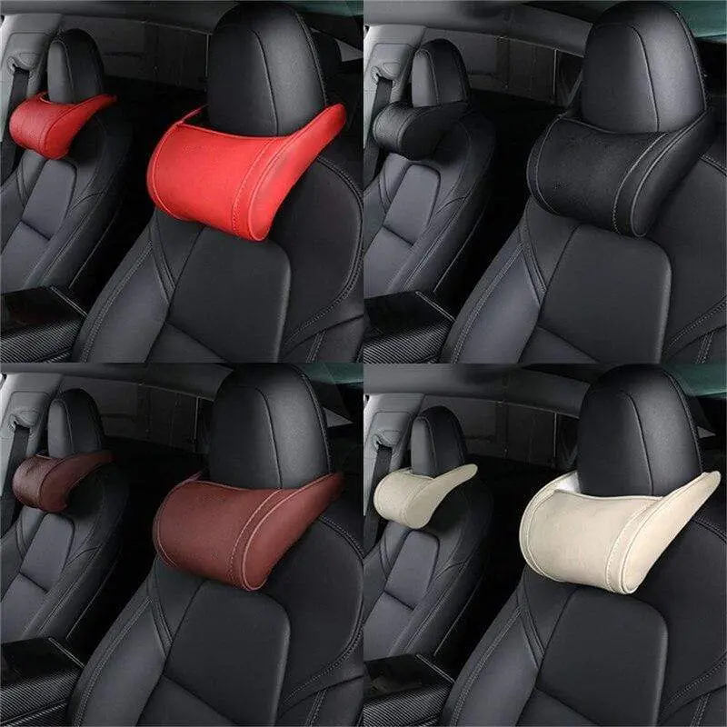 Headrest Neck Pillow Cushions Pair For Porsche Taycan 1
