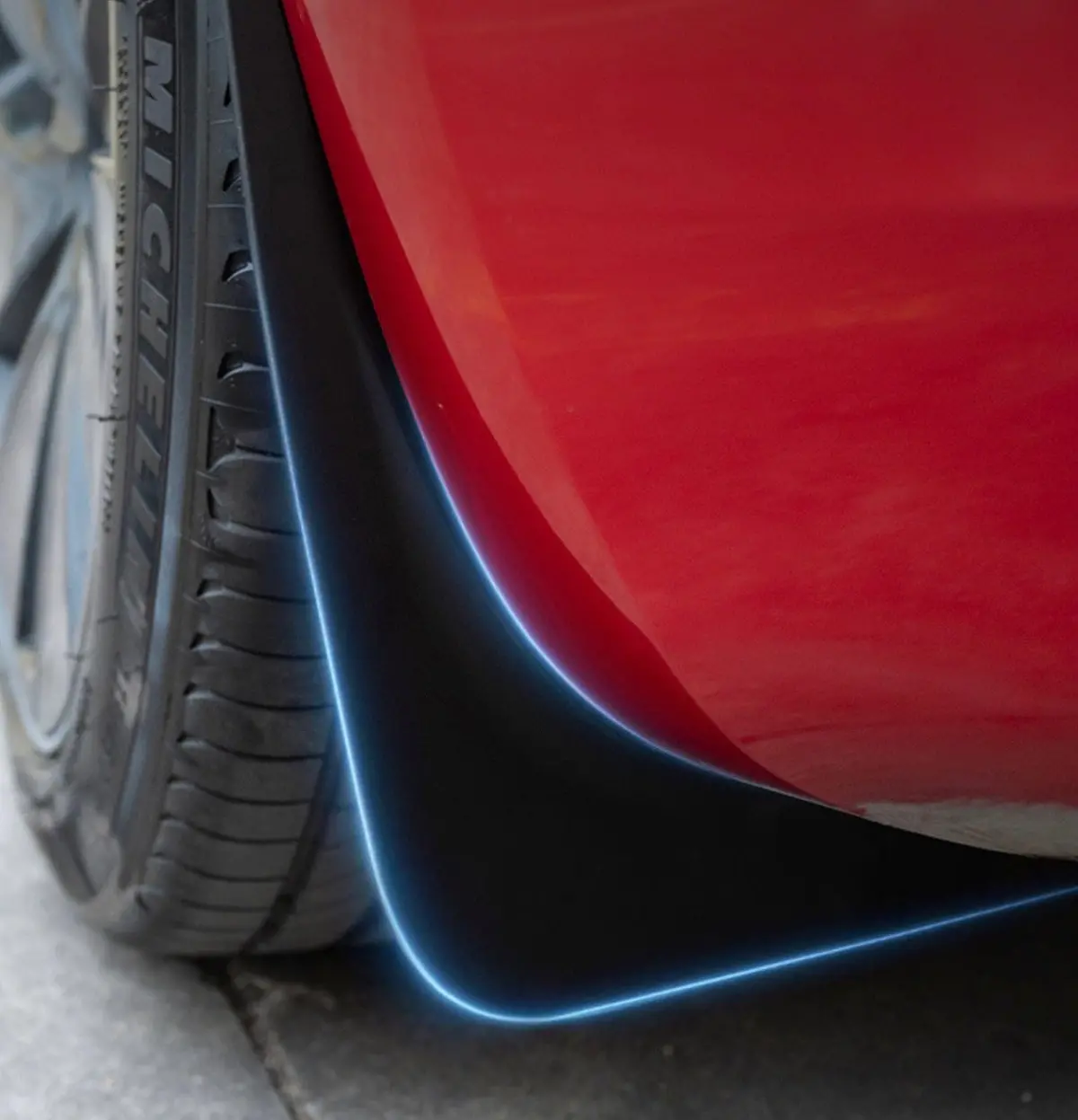 Matte Black Mud Flaps Splash Guards  Tesla Model 3 2023-2026 Highland 1