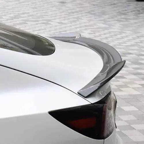 Carbon Fiber Gloss Effect Curved Spoiler For Tesla Model 3 2017-2023 1