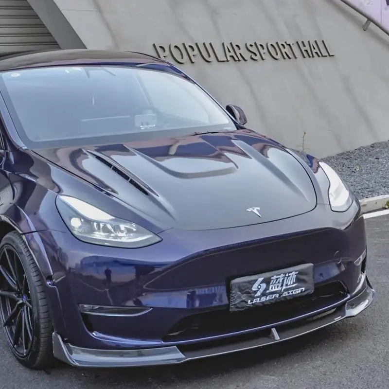 Cmst Genuine Carbon Fiber Front Lip Tesla Model Y V1 2020-2026 1