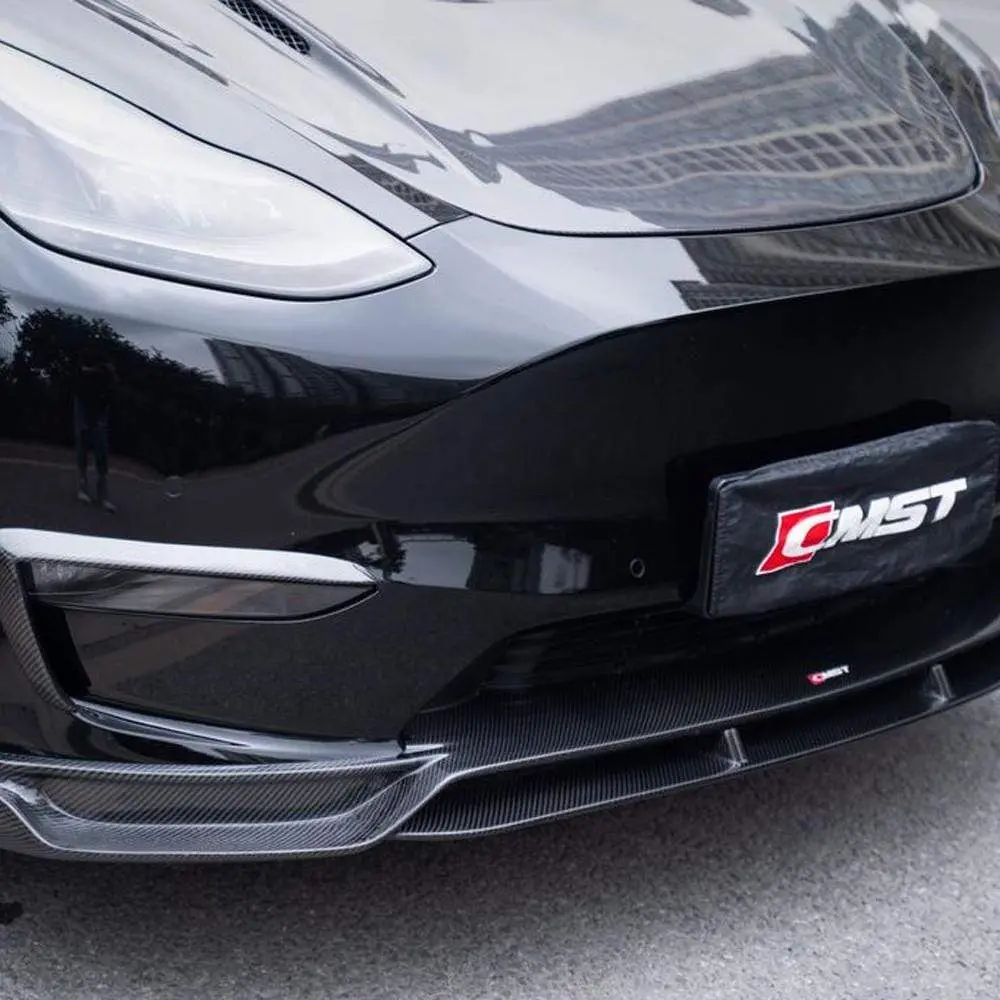 Cmst Genuine Carbon Fiber Front Lip Tesla Model Y V2 2020-2026 1