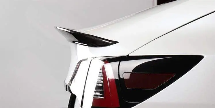 Real Molded Gloss Carbon Fiber Performance Wing Spoiler Tesla Model 3 2017-2023 1