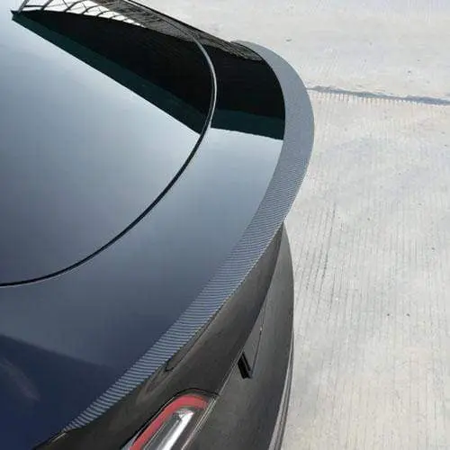 Real Molded Matte Carbon Fiber Performance Wing Spoiler Tesla Model Y 2020-2026 1