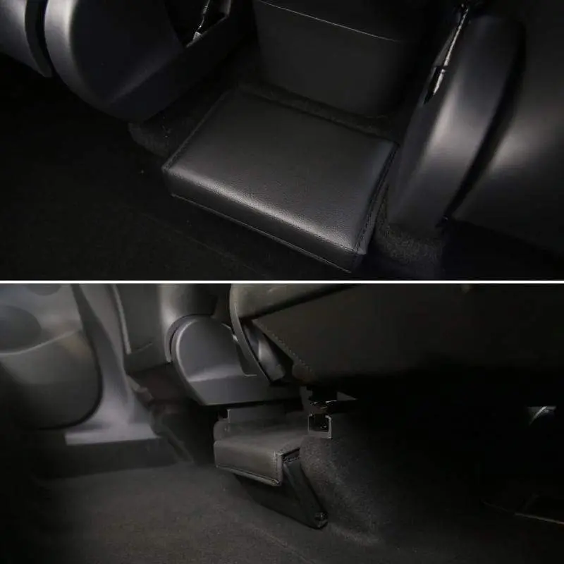Vegan Leather Rear Storage Box For Tesla Model Y 2021-2026 1