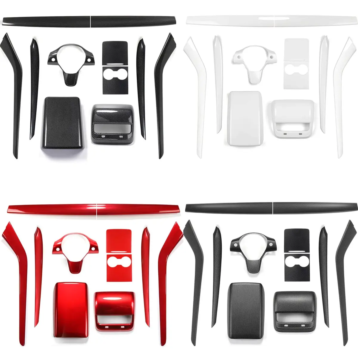 Abs Interior Mods Bundle Kit For Tesla Model 3 2021-2023 1