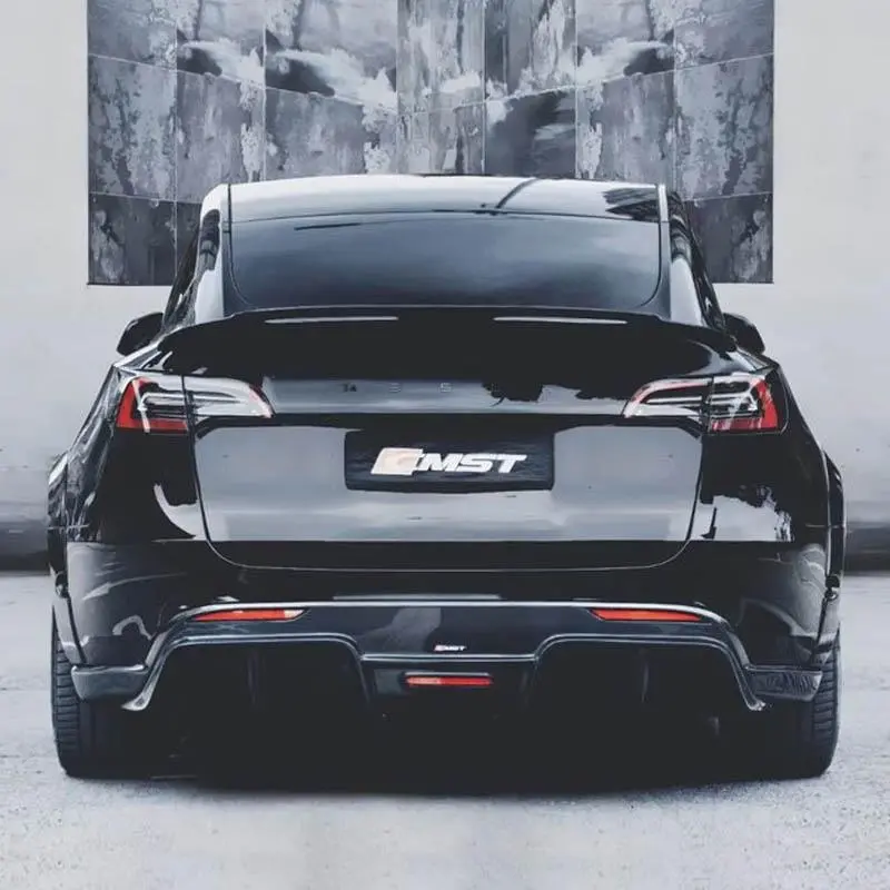 Cmst Genuine Carbon Fiber Rear Diffuser Tesla Model Y V1 2020-2026 1