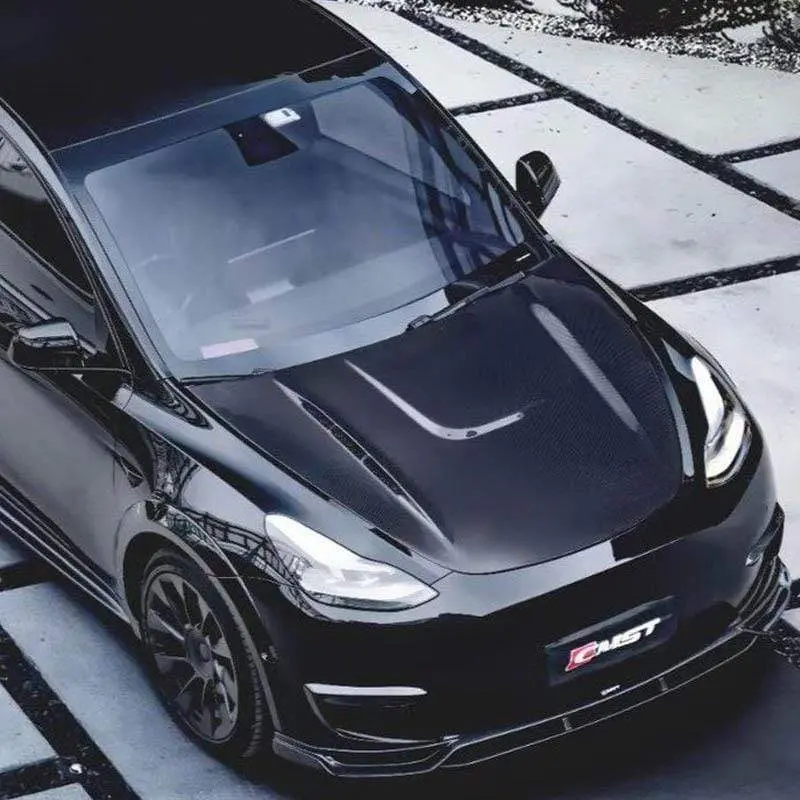 Cmst Genuine Carbon Hood  For Tesla Model Y V1 2020-2026 1