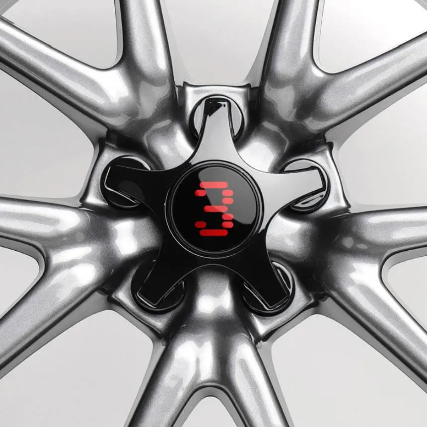 4Pcs Planetary Type Center Wheel Caps With 57Mm Crown For Tesla Model 3 2017-2023 3