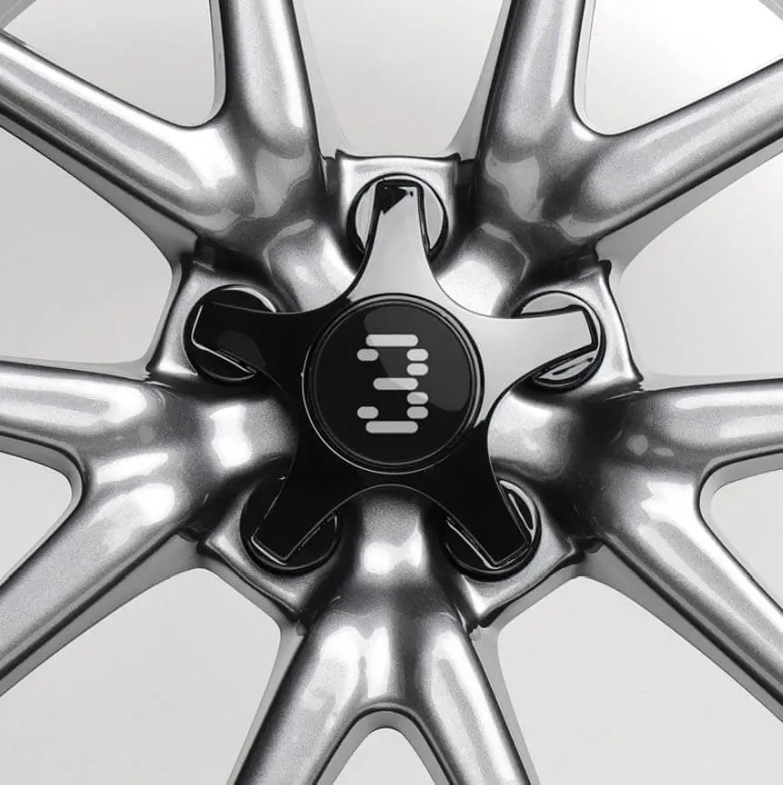 4Pcs Planetary Type Center Wheel Caps With 57Mm Crown For Tesla Model 3 2017-2023 2