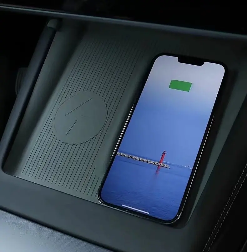 Non-Slip Silicon Wireless Charging Pad For Tesla Model 3 2023-2026 Highland 1