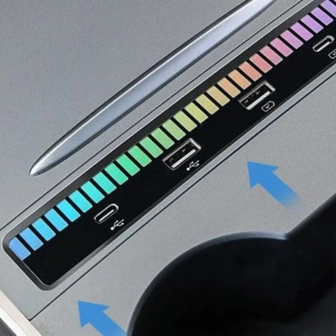Usb-Hub With Graphic Equalizer For Tesla Model Y 2021-2026 1