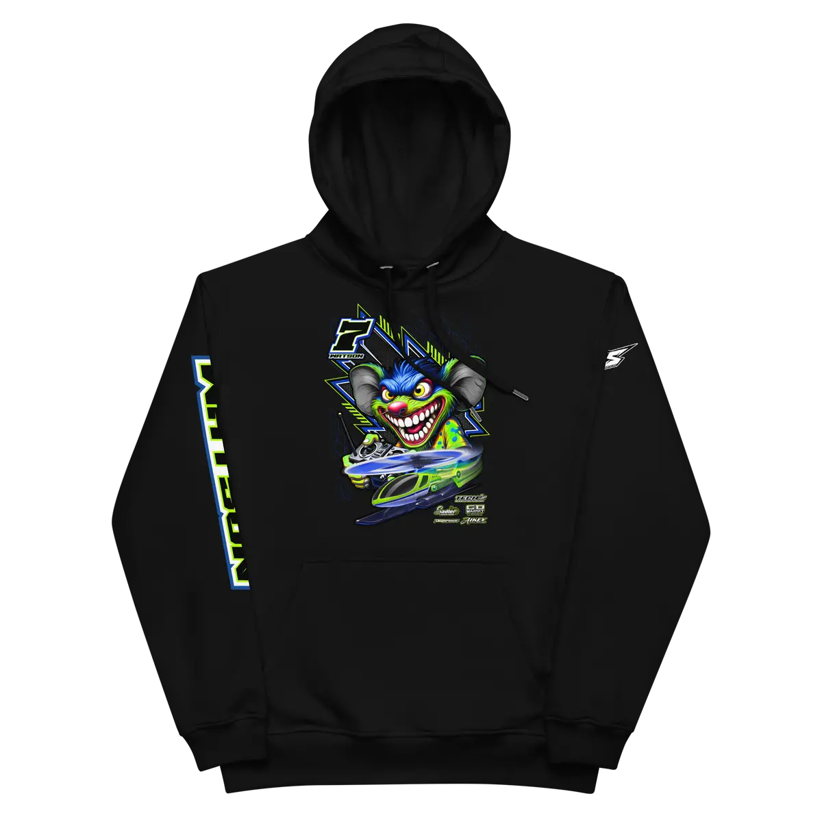 Custom Designed Men’S Premium Heavyweight Hoodie For Rc Helicopter Enthusiasts 1
