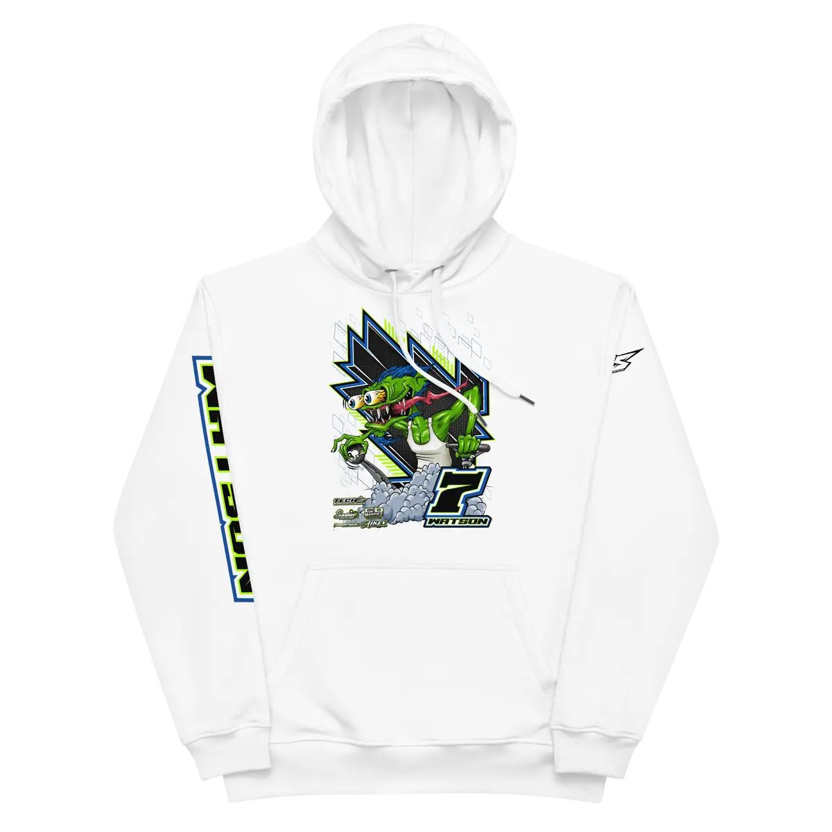 Men's Eco-Friendly Heavyweight Hoodie for RC Racing Enthusiasts – 'Need for Speed' Design