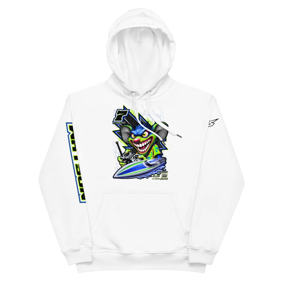 Custom Designed Men’S Premium Heavyweight Hoodie For Rc Boat Boat Enthusiasts! 10