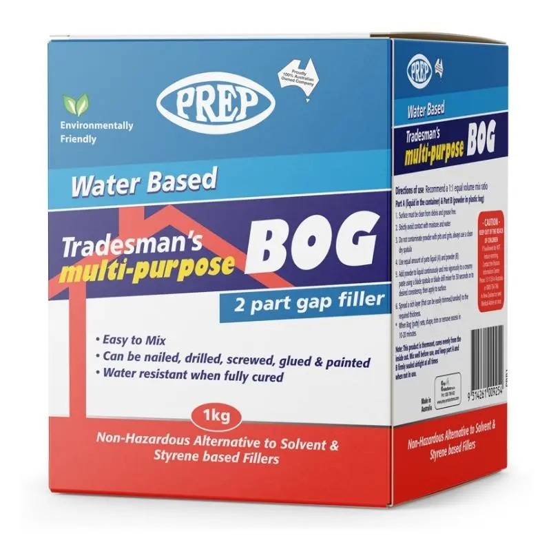 Prep Water Based Tradesman's Multi Purpose Bog 1Kg 1