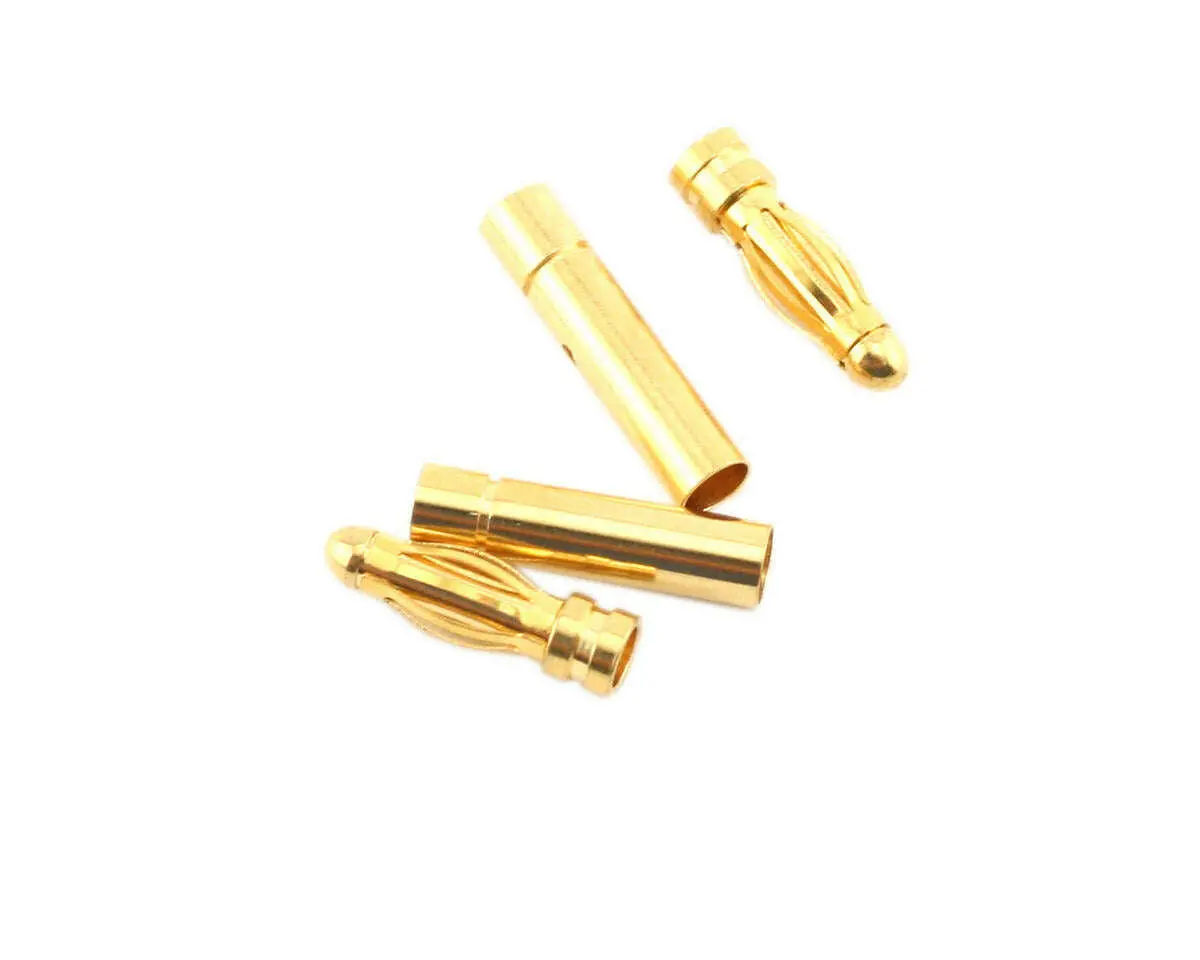 Protek Rc 3.0Mm Gold Plated Inline Connectors (2 Male/2 Female) 1