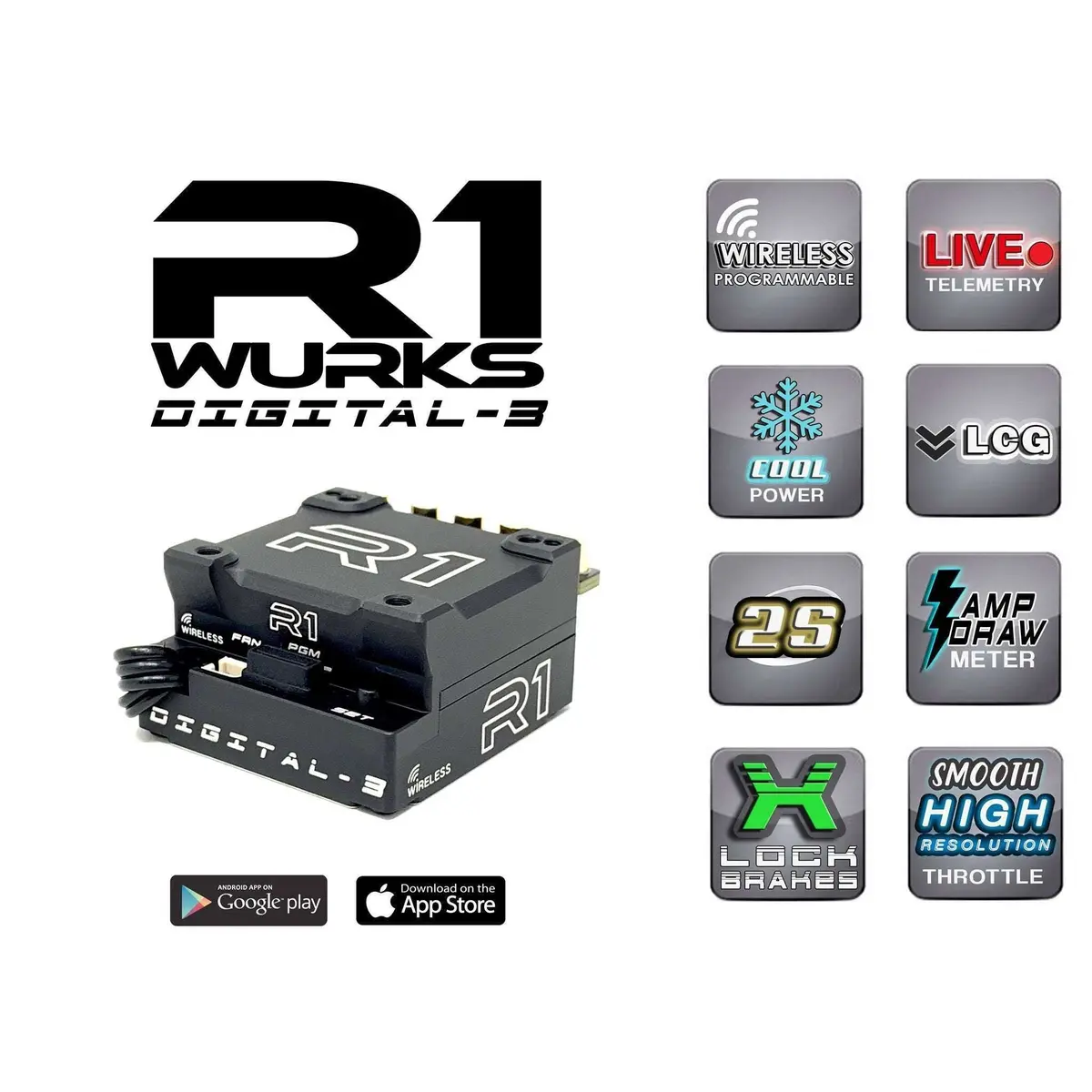 R1 Wurks Digital-3 Speed Controller 1
