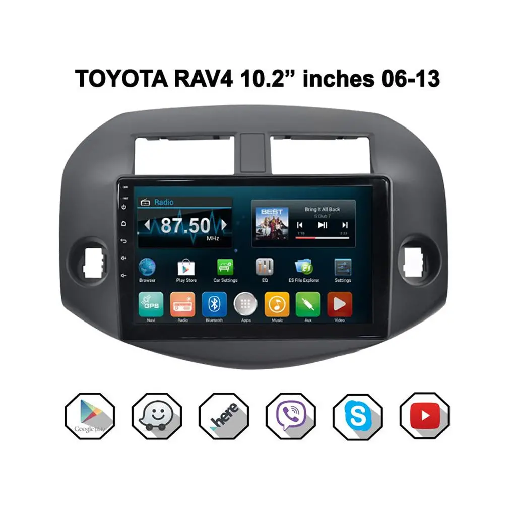 Toyota Rav4 2006-2013 Car Android Stereo Head Unit 10.2 Inches (Stereo And Frame) 1