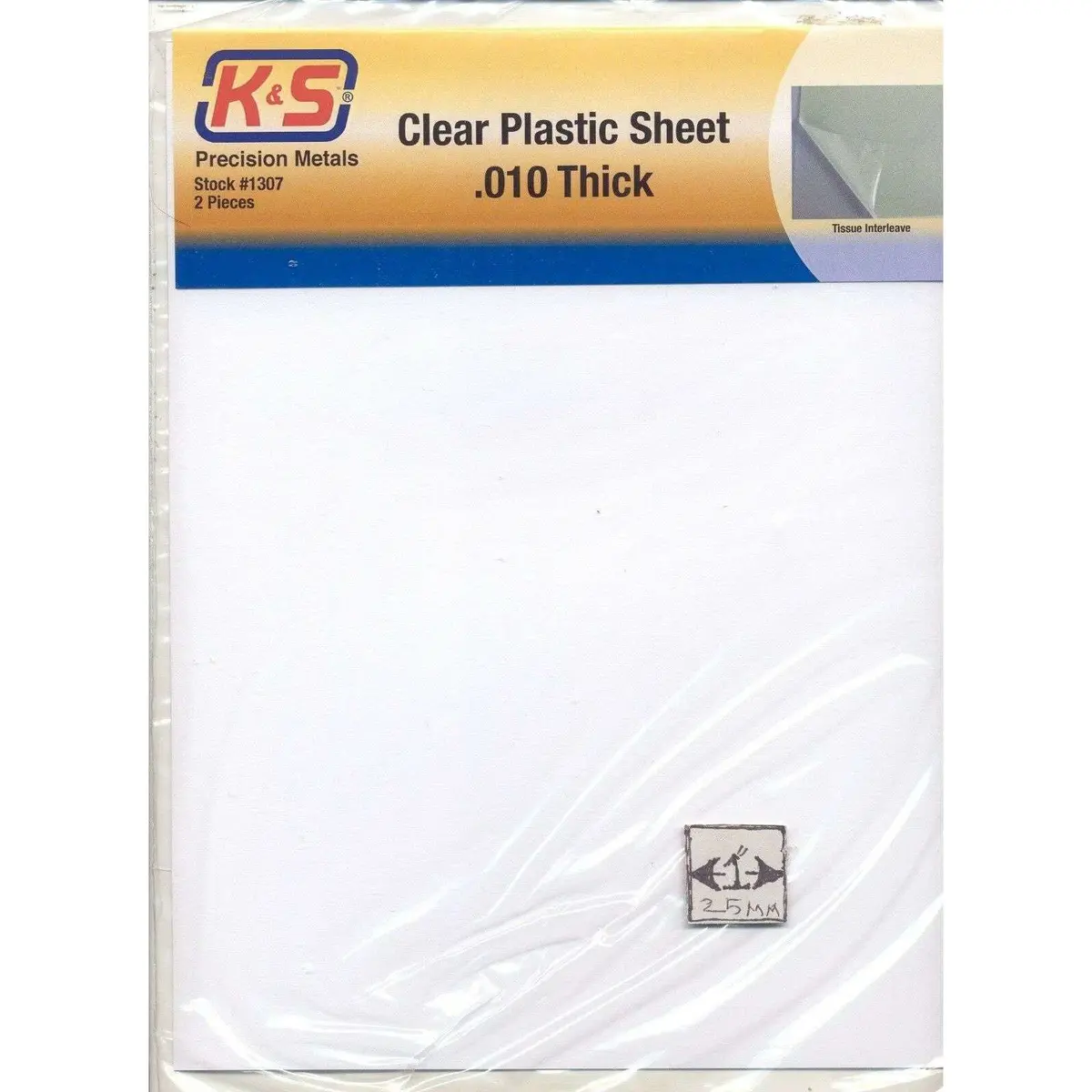 K&S Clear Plastic Sheets .010 Thick 1