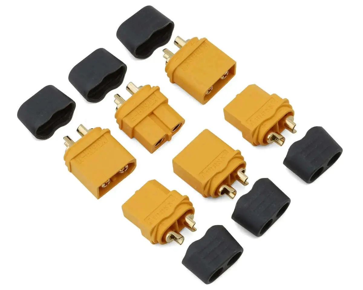 Samix Xt60 Connectors W/Wire Covers (3 Male/3 Female) 1