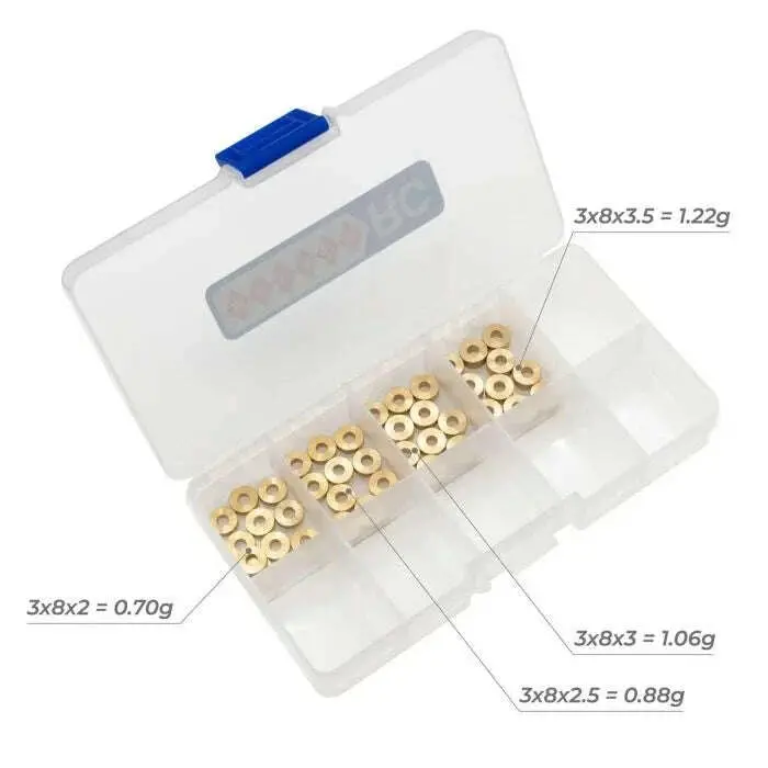 Monacorc Brass Shim 3X8 Kit 1