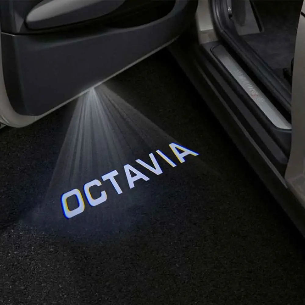 Skoda Octavia 3Rd/4Th Gen Premium Door Puddle Lights Multiple Designs 2013-2026 1