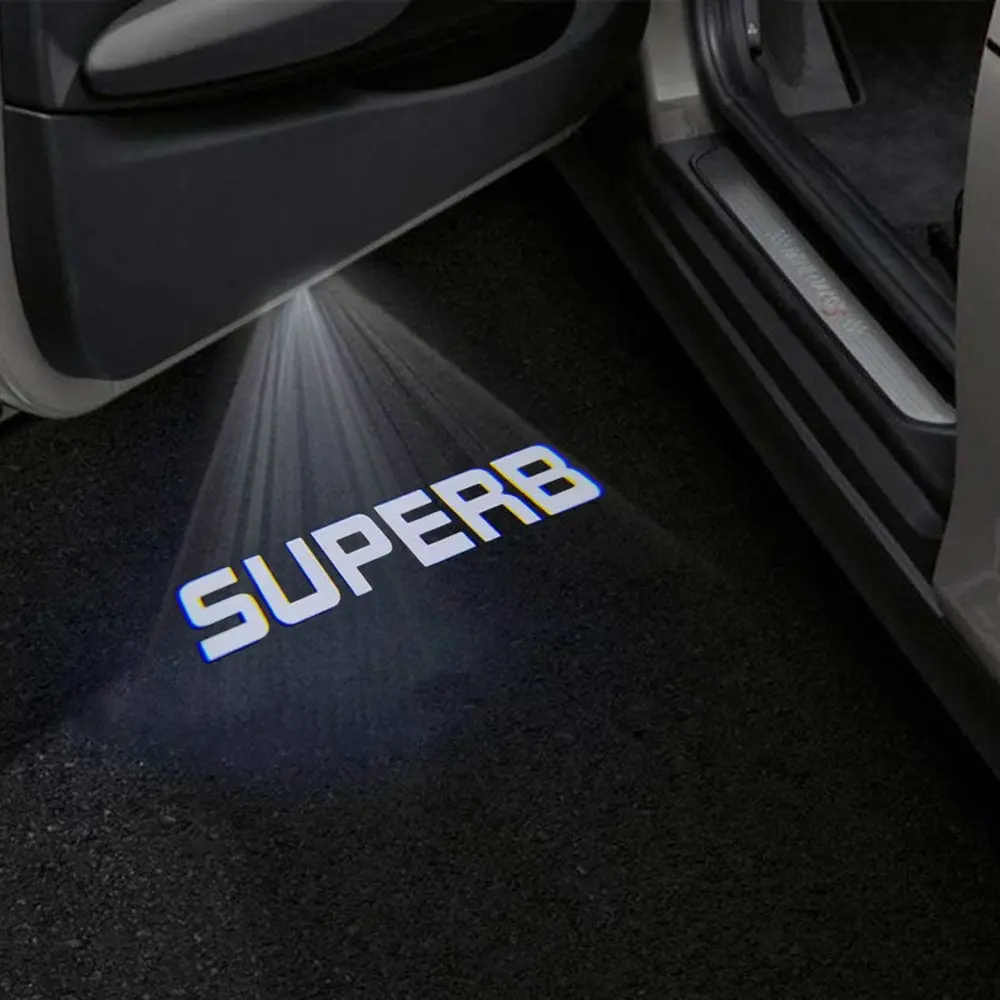 Skoda Superb 2Nd/3Rd/4Th Gen Premium Door Puddle Lights Multiple Designs 2008-2026 1