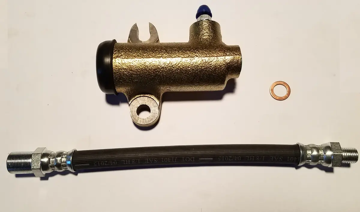 1" Bore Spridget Clutch Slave Cylinder With Hose 1