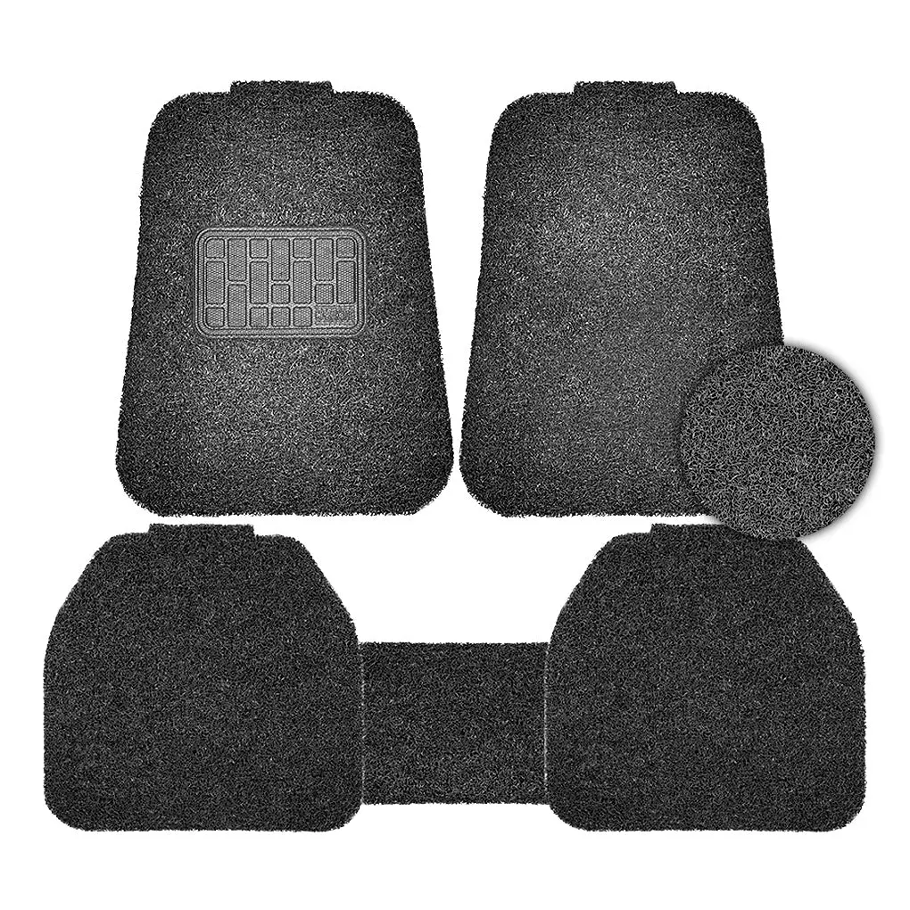 Universal Spaghetti / Coil Rubber Matting 5Pcs Car Mat Floor Guard Protection 1