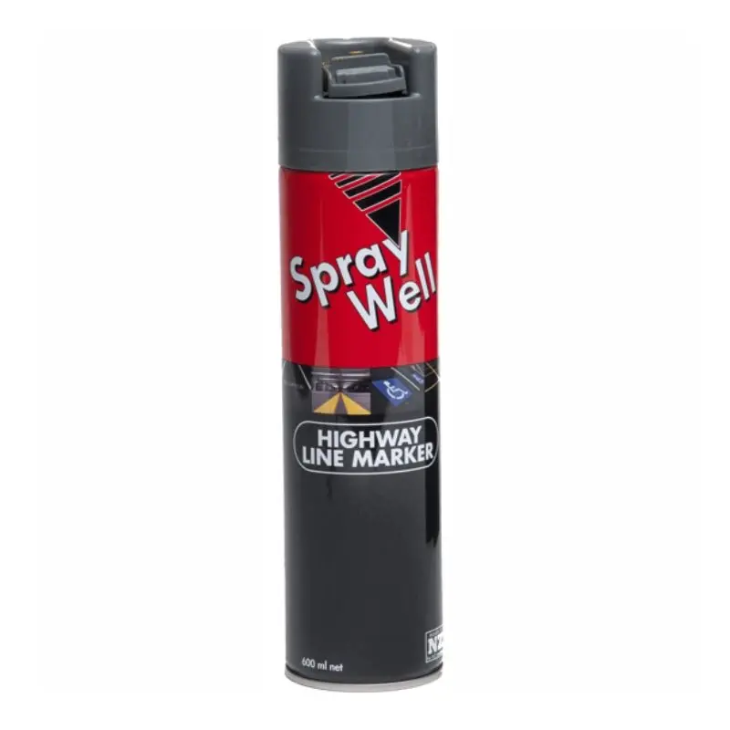 Spraywell Highway Line Marker Aerosol Paint Grey 1