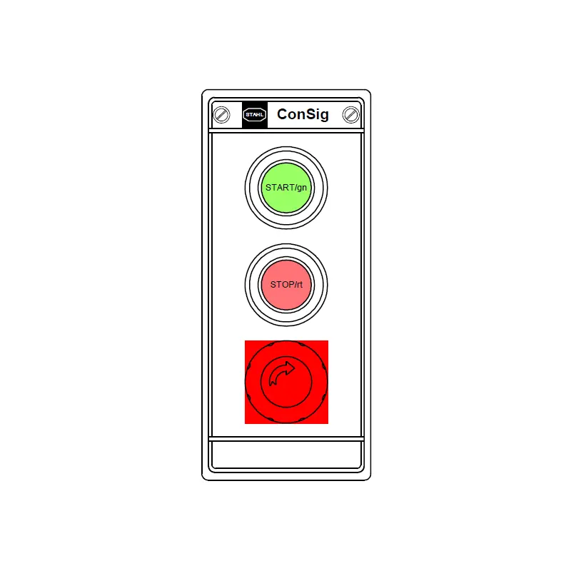 Sthal Hazardous Area Control Station Start Stop Emergency Stop 1