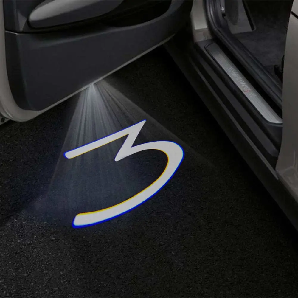 Tesla Model 3 Highland Premium Door Puddle Lights Multiple Designs 2023–2026 1