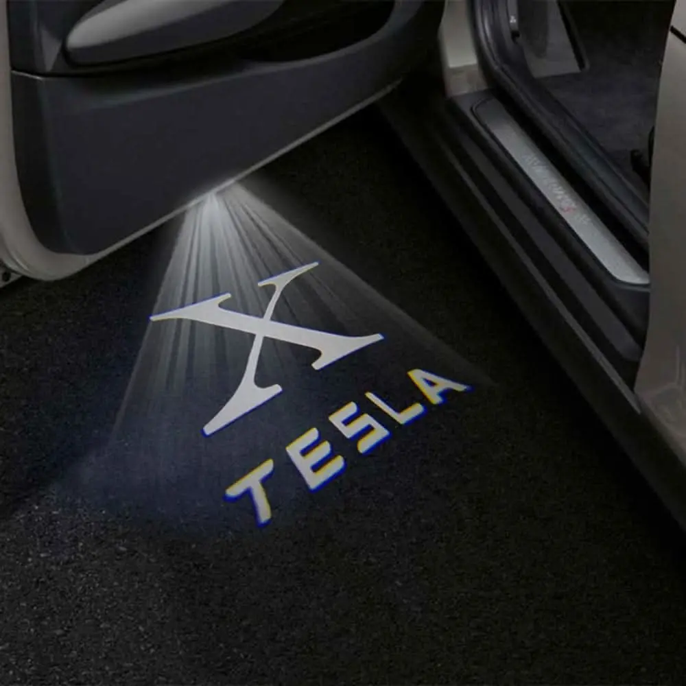 Tesla Model X Premium Door Puddle Lights Multiple Designs 2016–2021 1
