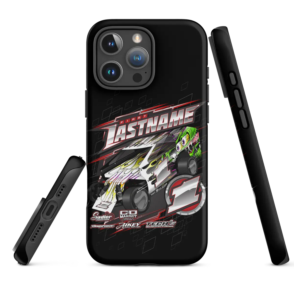 Customizable Rc Racing Inspired 3-Layer Tough Case For Iphone® Designed For Rc Racers Of Salvas Mudboss 46