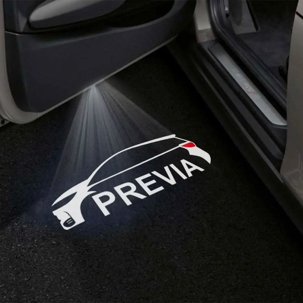 Toyota Previa 3Rd Gen Xr50 Premium Door Puddle Lights Multiple Designs 2006-2019 1