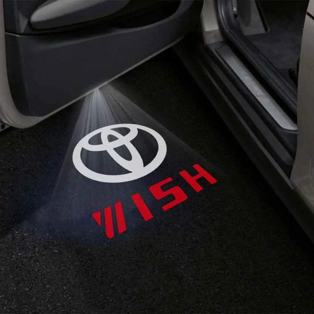 Toyota Wish 2Nd Gen Ae20 Premium Door Puddle Lights Multiple Designs 2009-2017 1