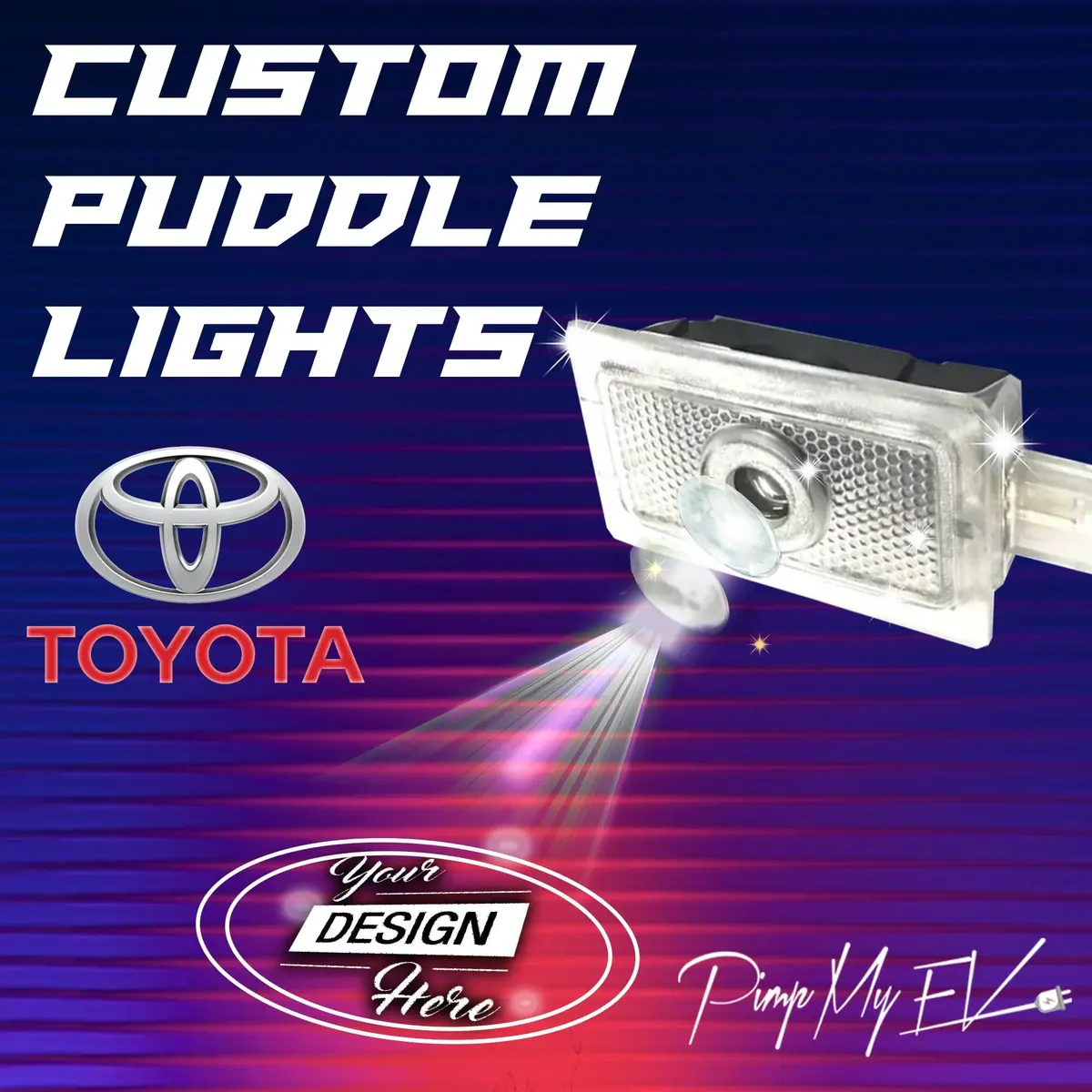Custom Side Wing Mirror Projector Puddle Lights For Toyota Tundra 2Nd Gen - 2007-2021 1