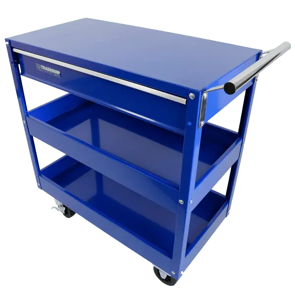 Tradequip 2 Trays + 1 Drawer Workshop Trolley 1