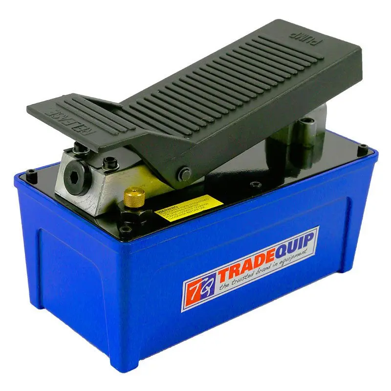 Tradequip Air Hydraulic Foot Pump 10,000Psi 1