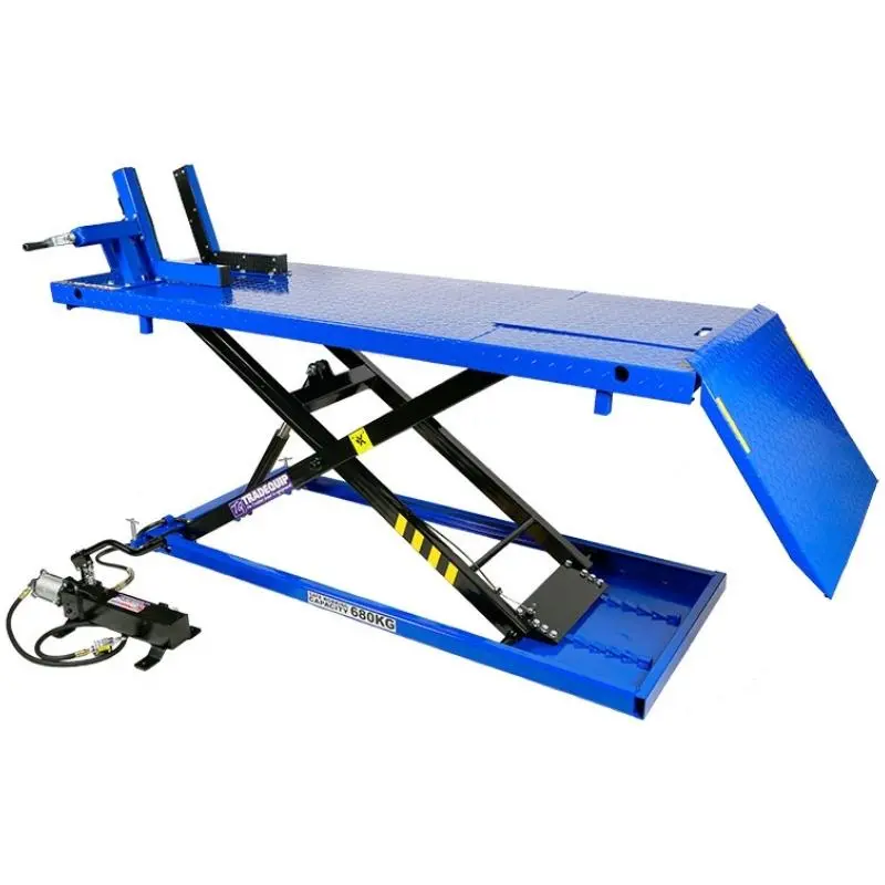 Tradequip Motorcycle Lifter Air Actuated 680Kg Rated 1