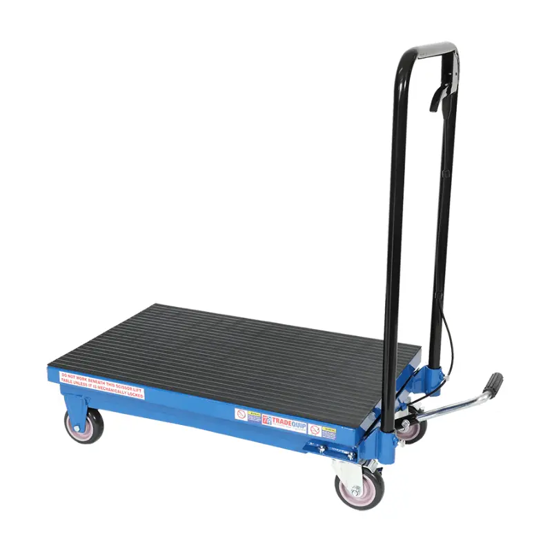 Tradequip Professional Scissor Lift Workshop Trolley 225Kg 1