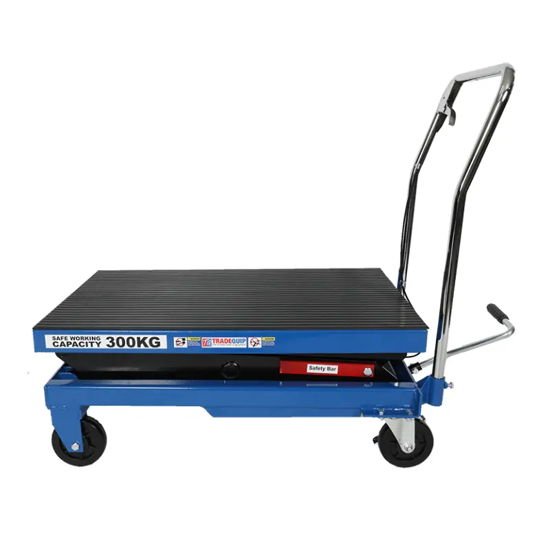 Tradequip Professional Scissor Lift Workshop Trolley 300Kg 1