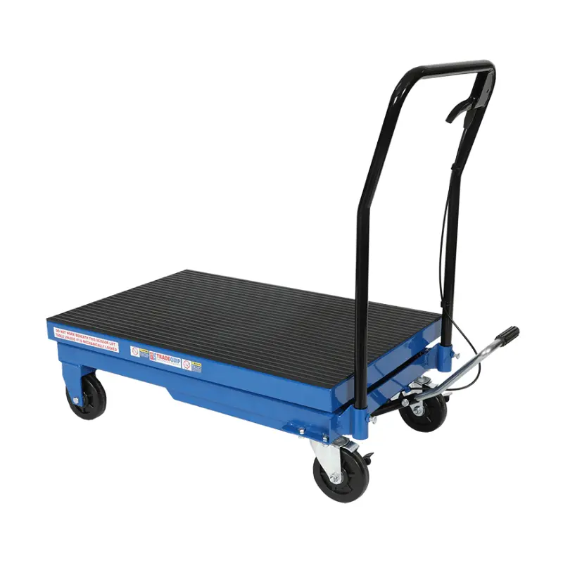 Tradequip Professional Scissor Lift Workshop Trolley 500Kg 1