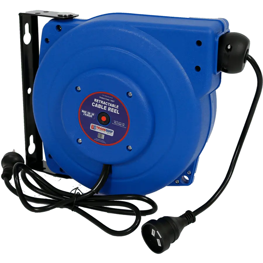 Tradequip Retractable Cable Reel 10A X 15M 1