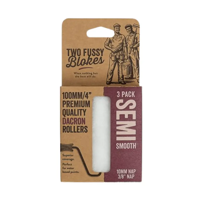 Two Fussy Blokes 10Mm Nap 100Mm Dacron Mini Paint Rollers 1