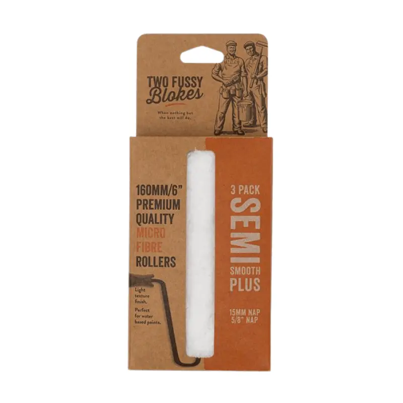 Two Fussy Blokes 15Mm Nap 160Mm Microfibre Mini Paint Rollers 1