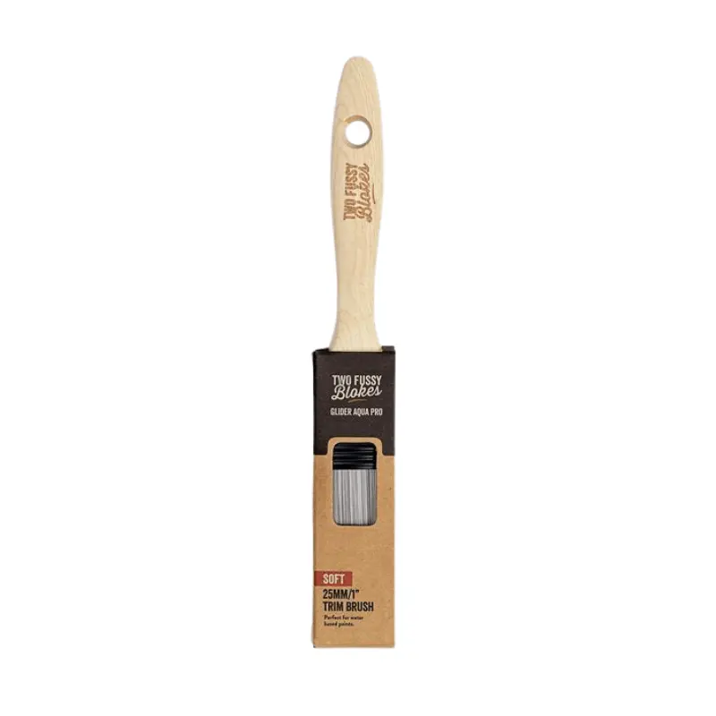 Two Fussy Blokes 25Mm Soft Glider Aqua Pro Trim Brush 1